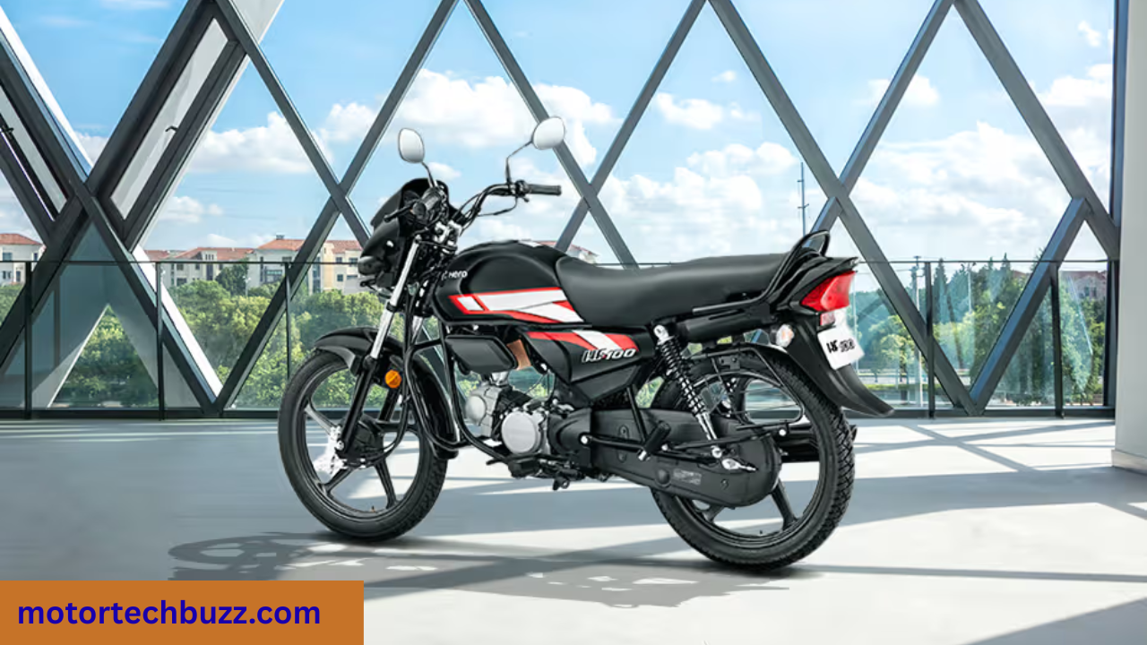 A comparison collage showing Hero HF Deluxe with its mileage (70 kmpl) and price tag (₹55,992).